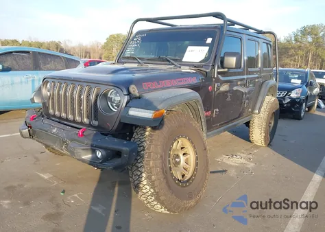 2020 Jeep Wrangler Unlimited Rubicon 4X4 z USA, uszkodzony, nr VIN 1C4HJXFN7LW138504